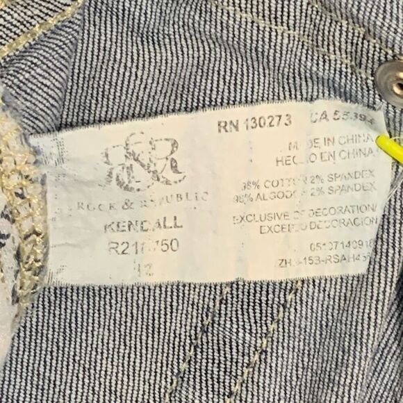 Rock & Republic Women's Size 12 Kendall Straight Leg Medium Wash Jeans Y2K - Picture 7 of 10